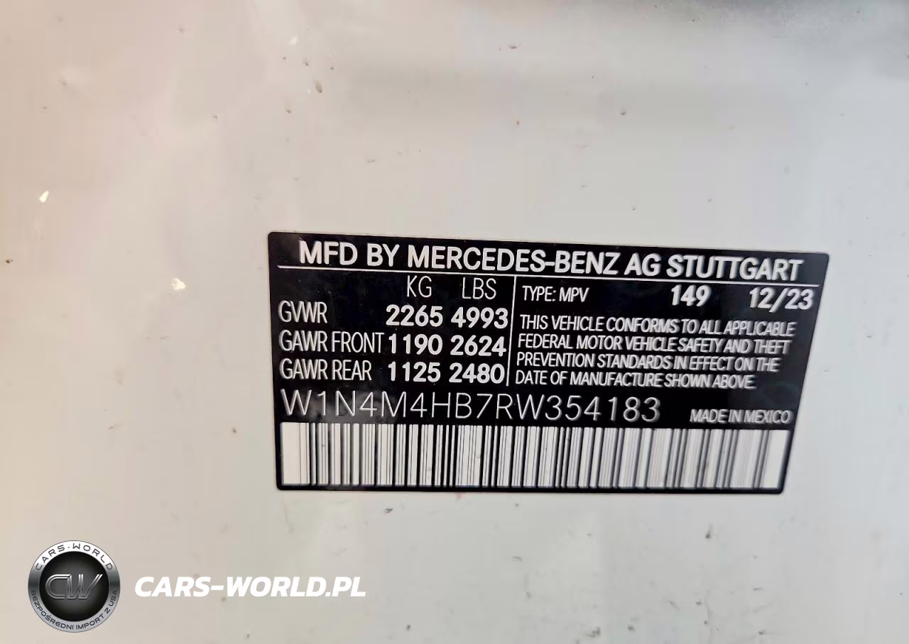 2024 Mercedes-Benz Glb 250 4Matic VIN:W1N4M4HB7RW354183 - 13