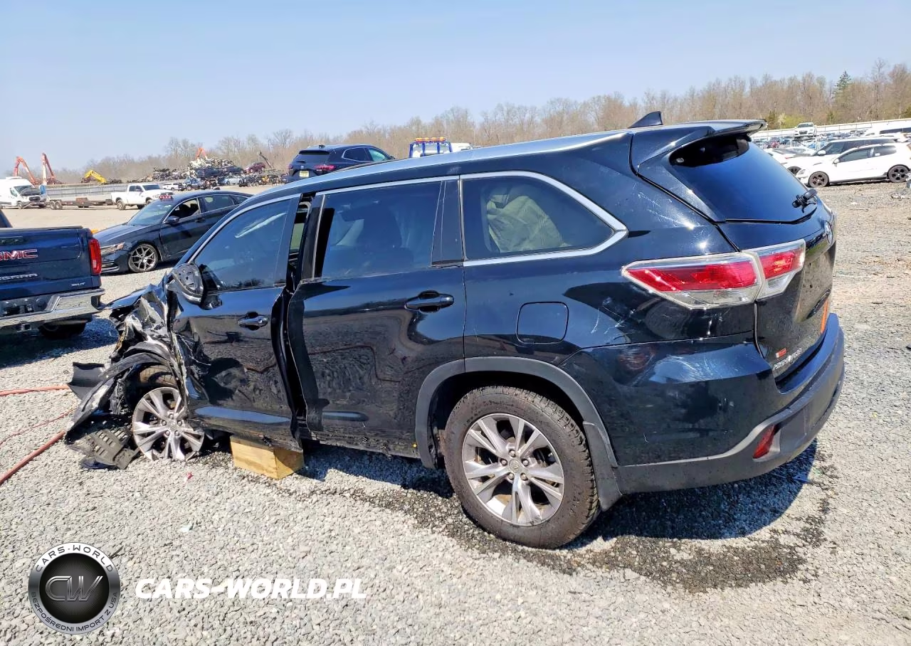 2015 Toyota Highlander Xle VIN:5TDJKRFHXFS124167 - 2