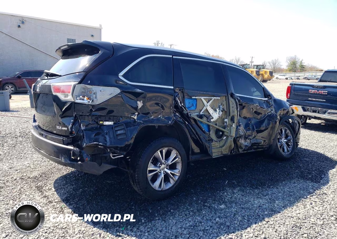 2015 Toyota Highlander Xle VIN:5TDJKRFHXFS124167 - 3