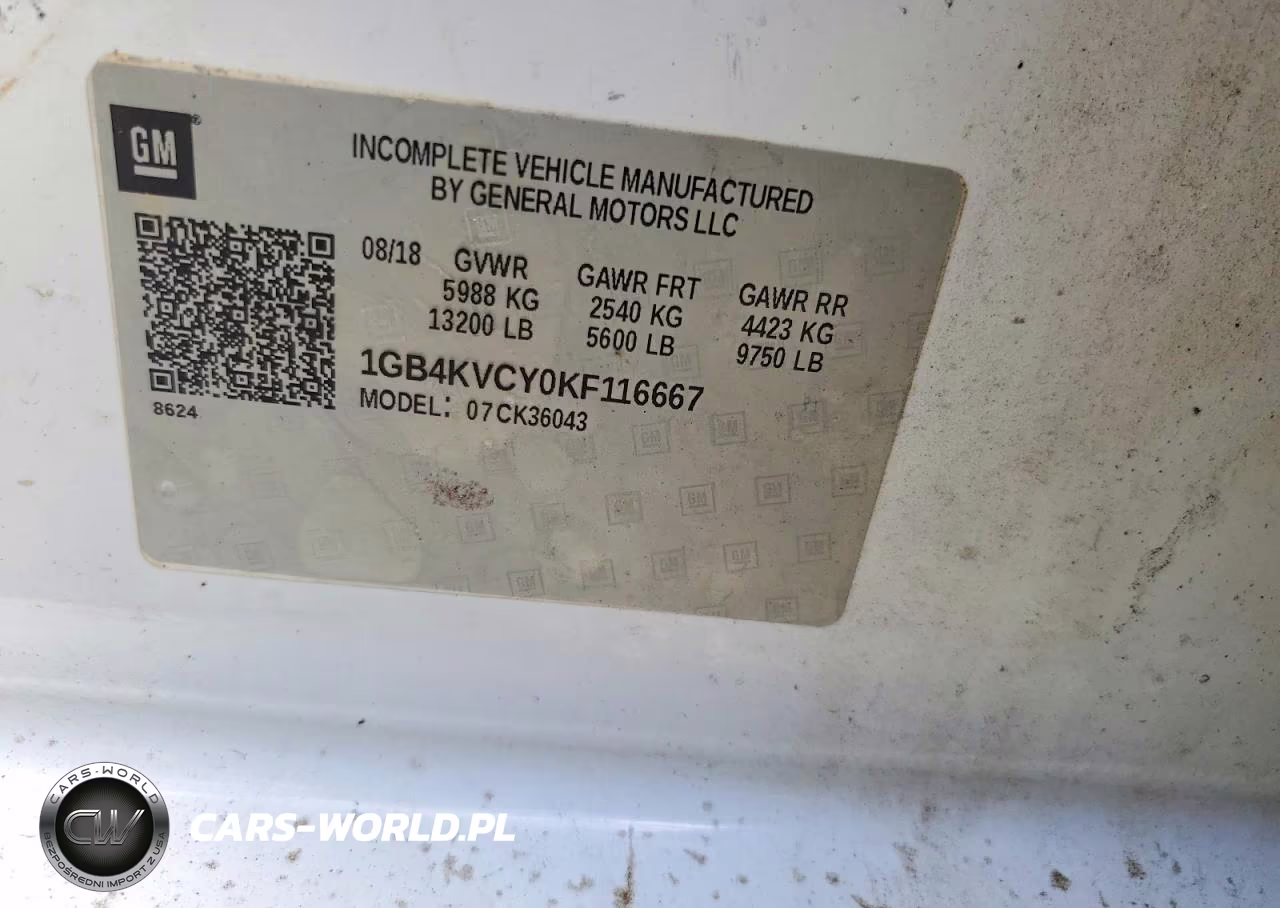 2019 Chevrolet Silverado K3500 VIN:1GB4KVCY0KF116667 - 12