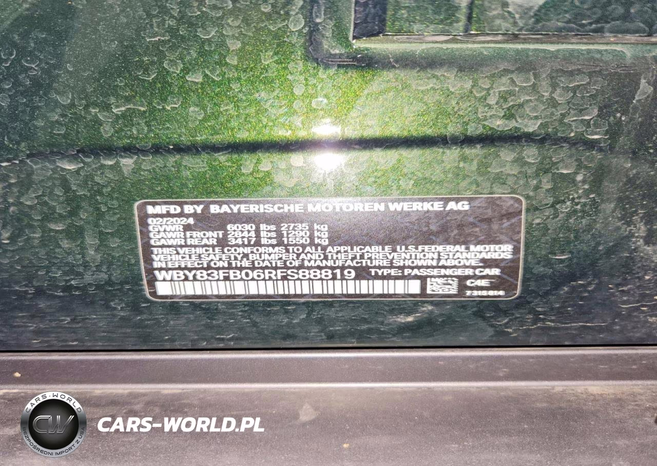 2024 BMW I4 xDrive 40 VIN:WBY83FB06RFS88819 - 12