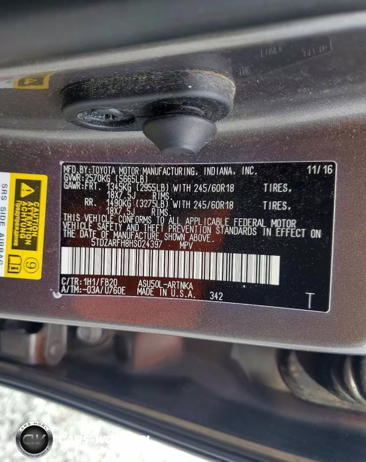 2017 Toyota Highlander Le VIN:5TDZARFH8HS024397 - 13