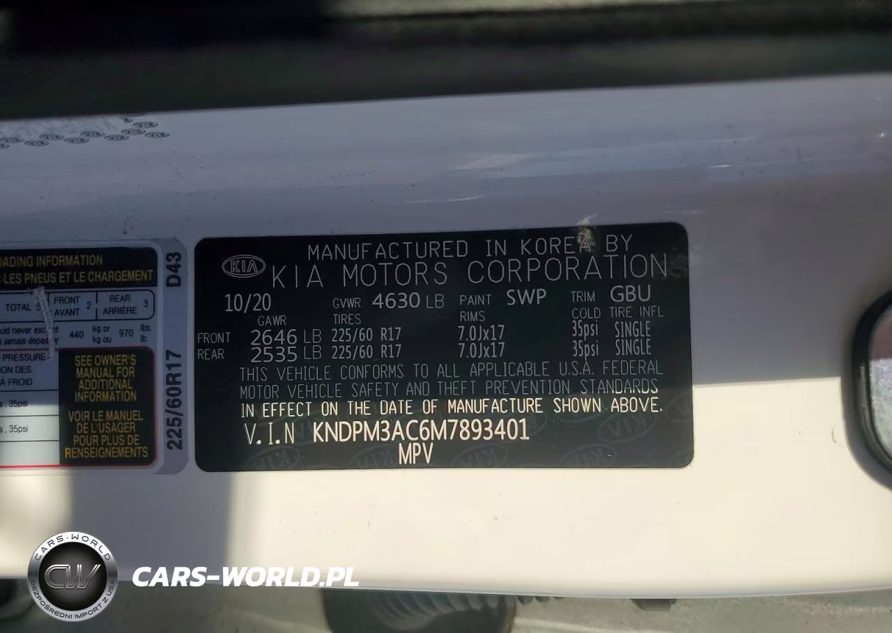 2021 Kia Sportage Lx VIN:KNDPM3AC6M7893401 - 12