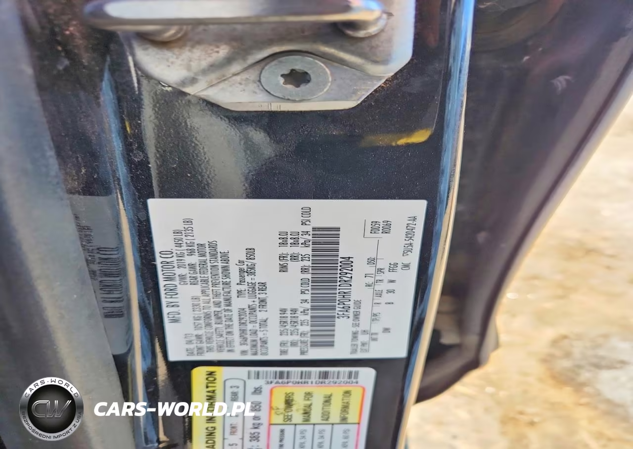 2013 Ford Fusion Se Fwd VIN:3FA6P0HR1DR292004 - 12