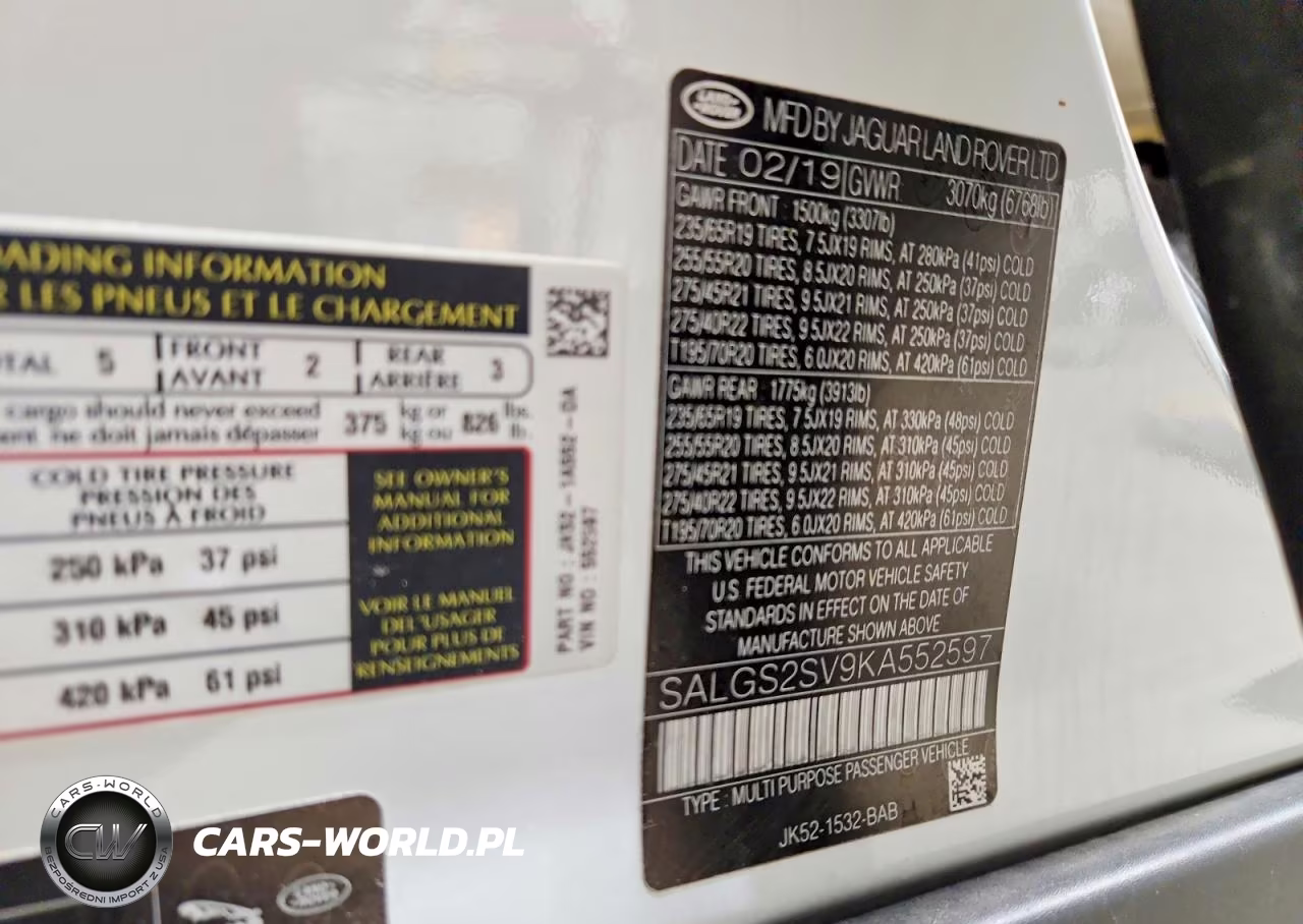 2019 Land Rover Range Rover Hse VIN:SALGS2SV9KA552597 - 14
