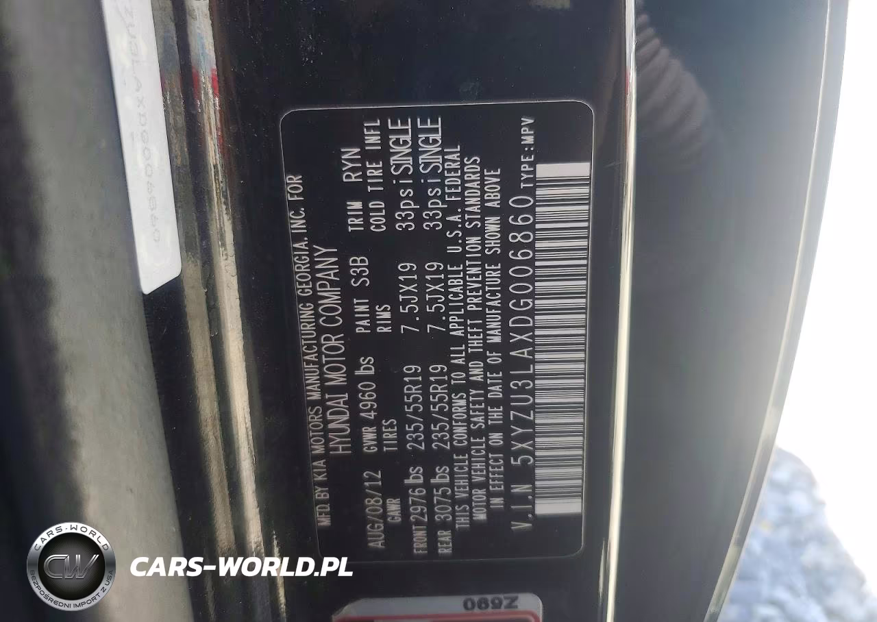 2013 Hyundai Santa Fe Sport 2.0T VIN:5XYZU3LAXDG006860 - 13