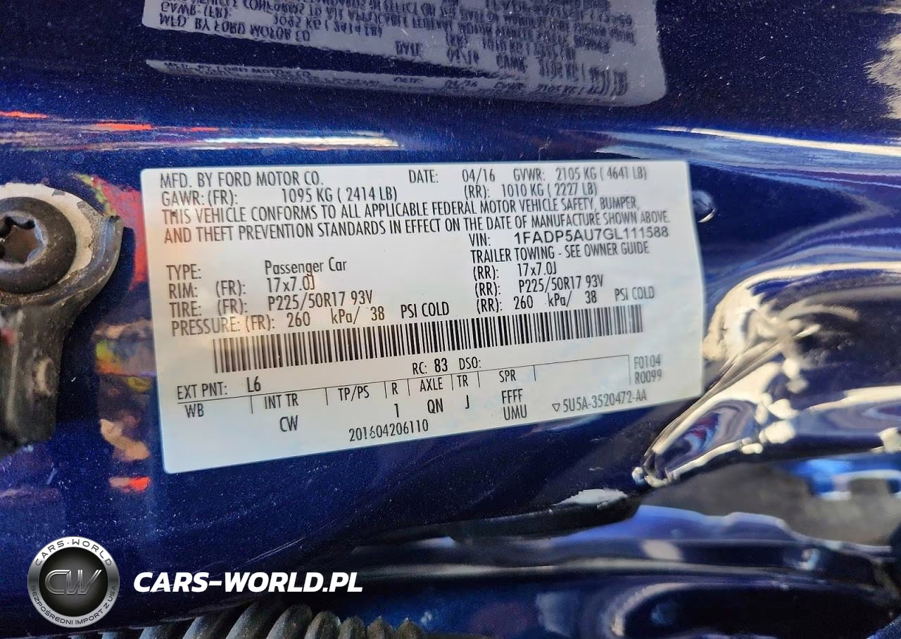 2016 Ford C-Max Se VIN:1FADP5AU7GL111588 - 12
