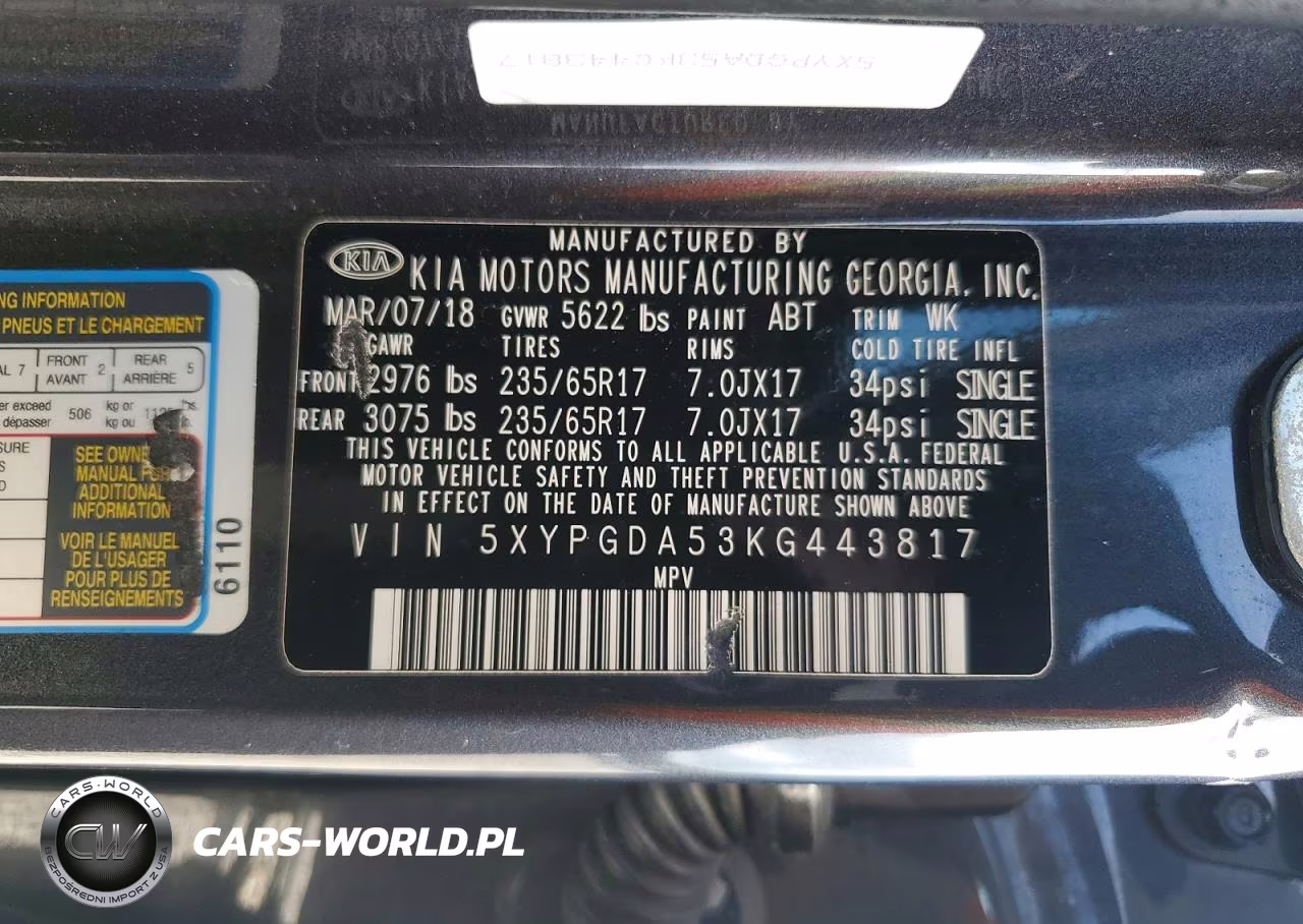 2019 Kia Sorento Lx V6 VIN:5XYPGDA53KG443817 - 13