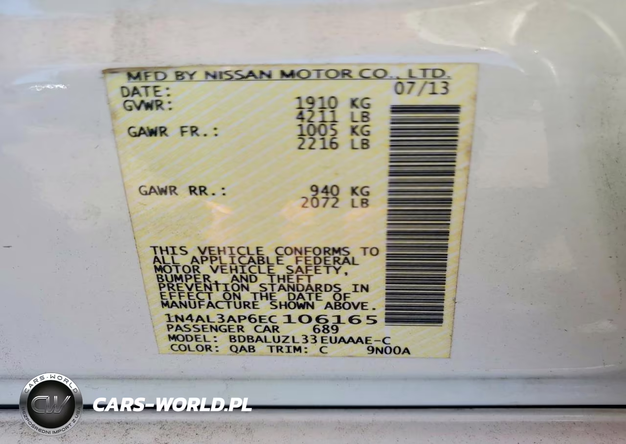 2014 Nissan Altima 2.5 VIN:1N4AL3AP6EC106165 - 12