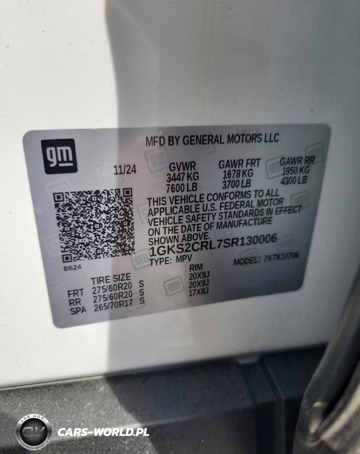 2025 GMC Yukon At4 VIN:1GKS2CRL7SR130006 - 14