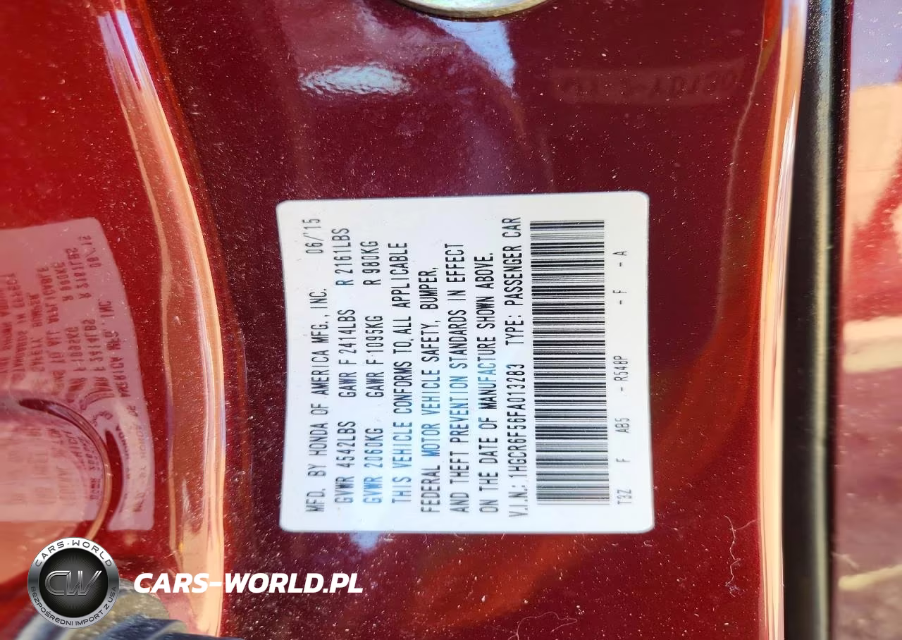 2015 Honda Accord Hybrid Exl VIN:1HGCR6F56FA013283 - 12