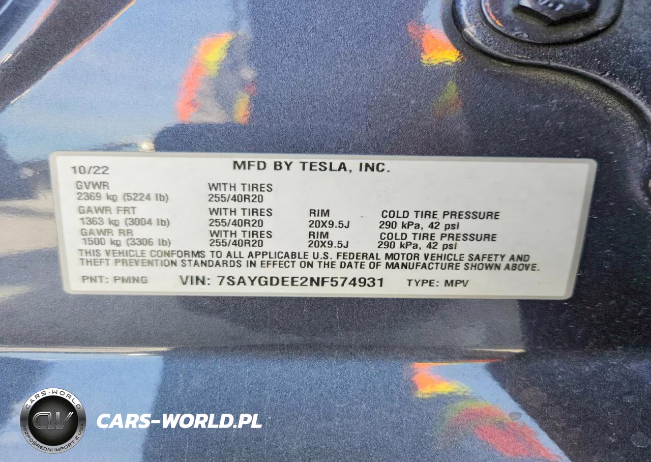 2022 Tesla Model Y VIN:7SAYGDEE2NF574931 - 13