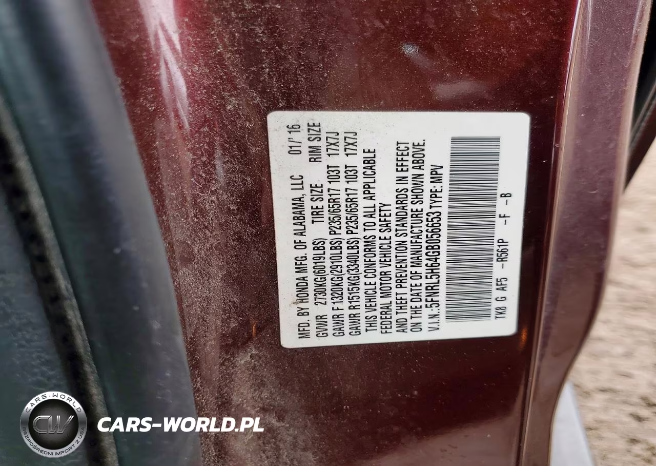 2016 Honda Odyssey Exl VIN:5FNRL5H64GB056653 - 13