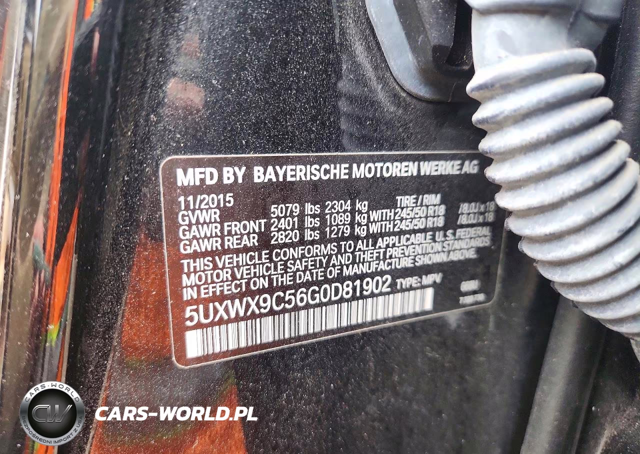 2016 BMW X3 xDrive28I VIN:5UXWX9C56G0D81902 - 13