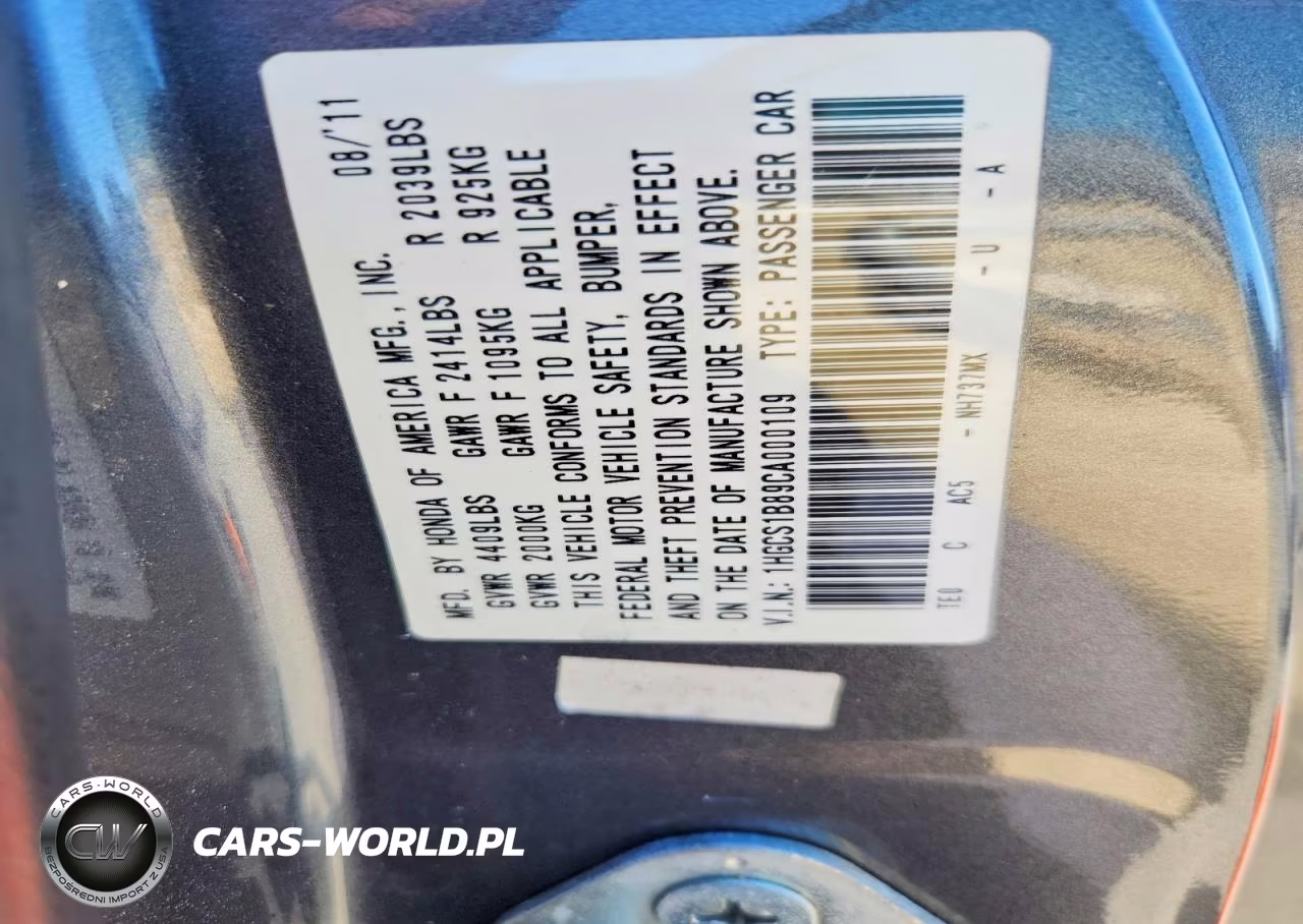 2012 Honda Accord Exl VIN:1HGCS1B89CA000109 - 13