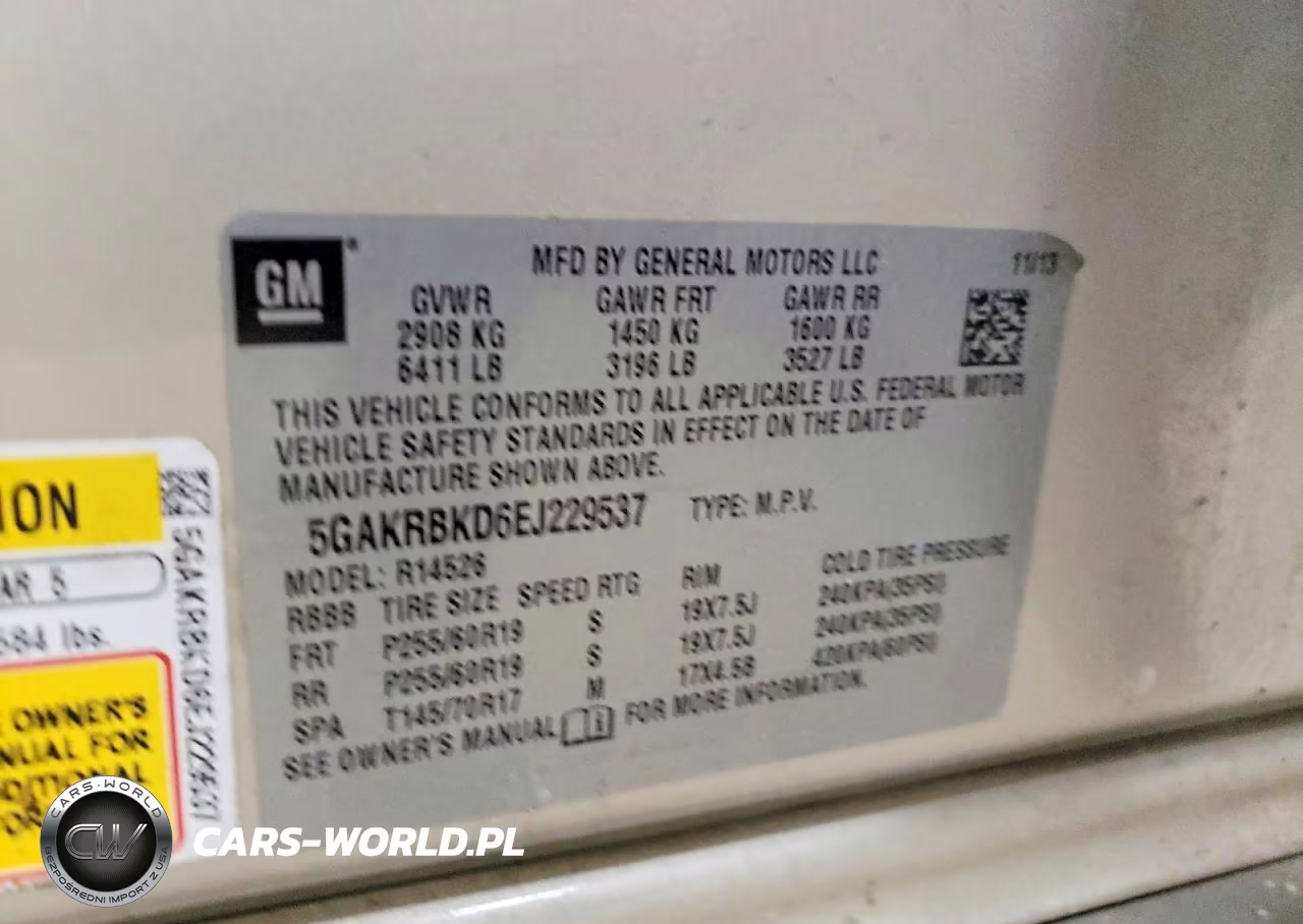 2014 Buick Enclave VIN:5GAKRBKD6EJ229537 - 14