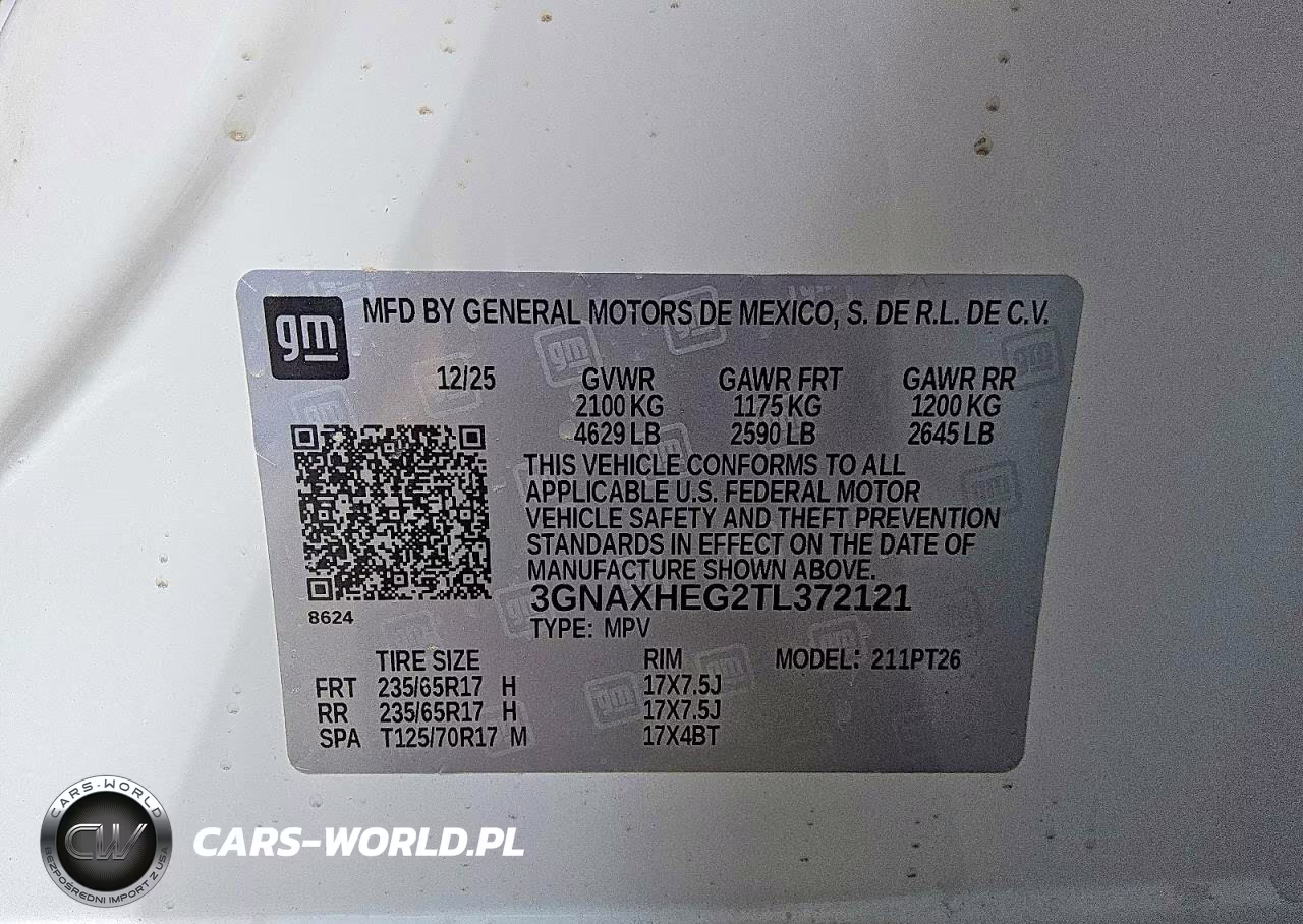 2026 Chevrolet Equinox Lt VIN:3GNAXHEG2TL372121 - 14