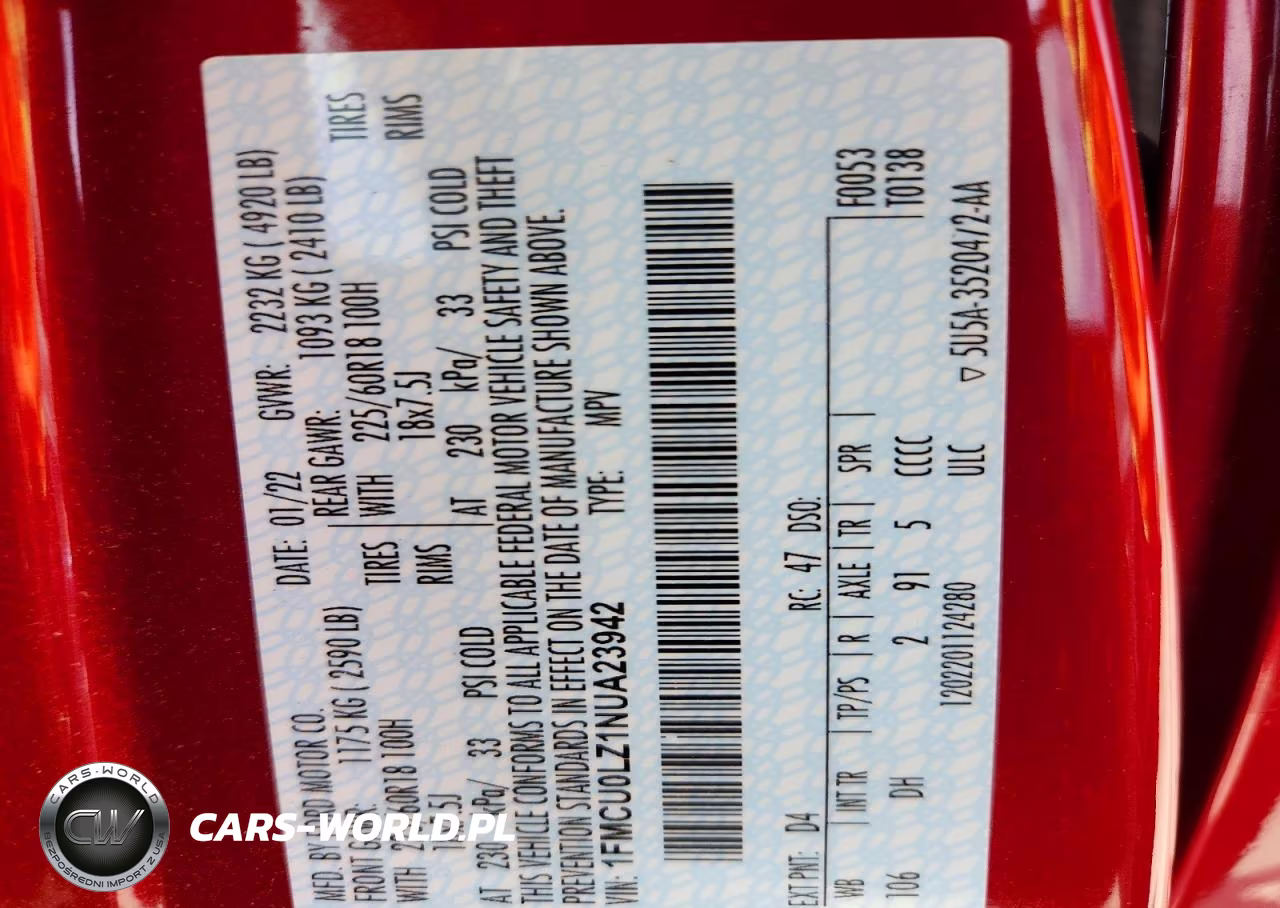 2022 Ford Escape Titanium VIN:1FMCU0LZ1NUA23942 - 14