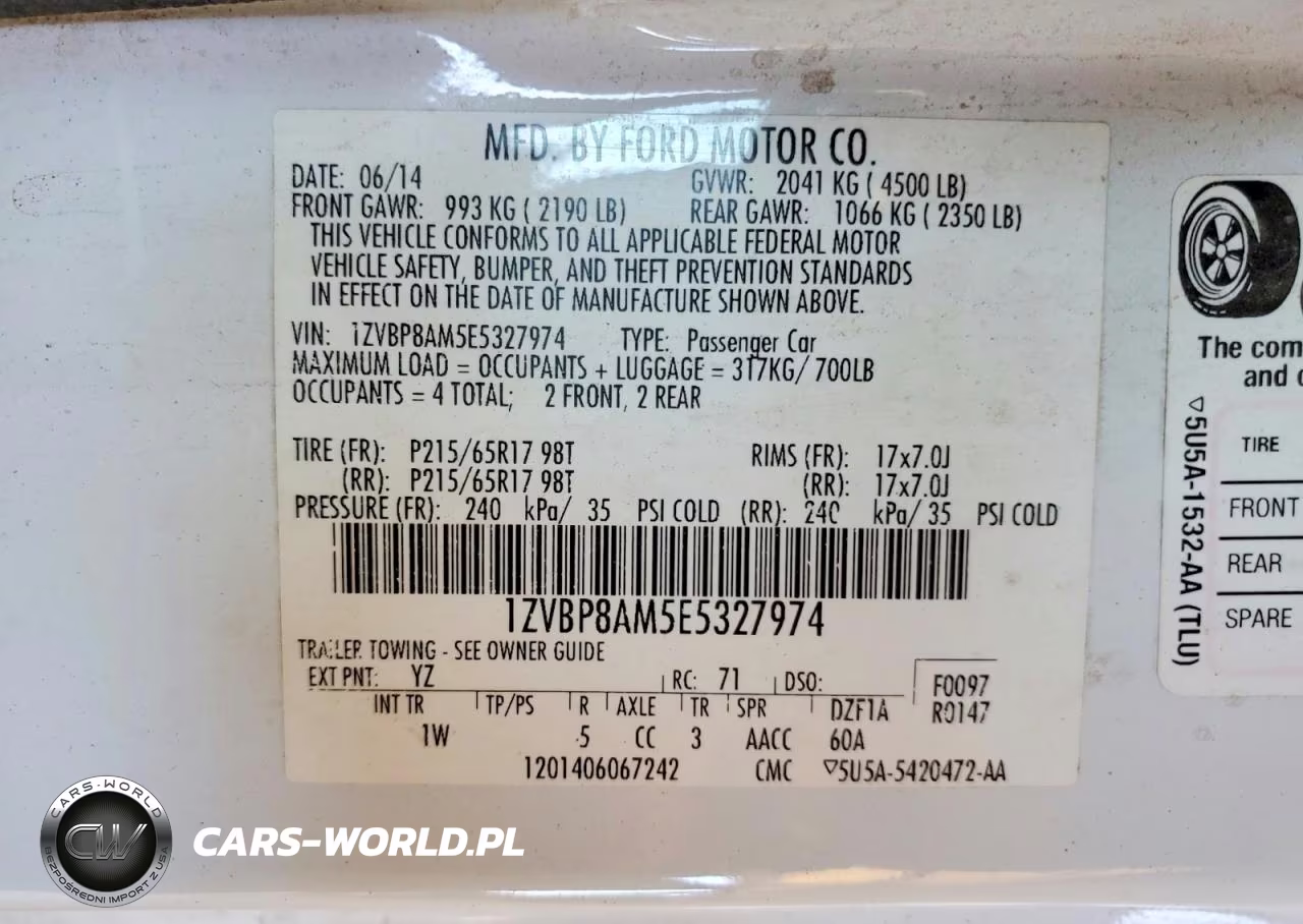 2014 Ford Mustang VIN:1ZVBP8AM5E5327974 - 12