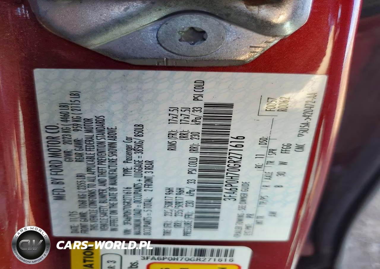 2016 Ford Fusion Se VIN:3FA6P0H70GR271616 - 12