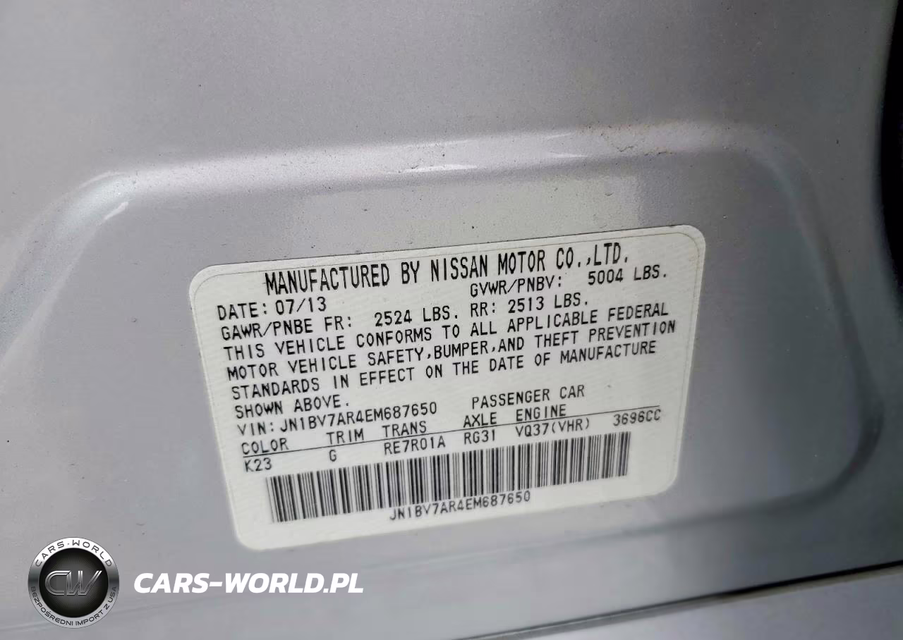 2014 Infiniti Q50 Premium VIN:JN1BV7AR4EM687650 - 13