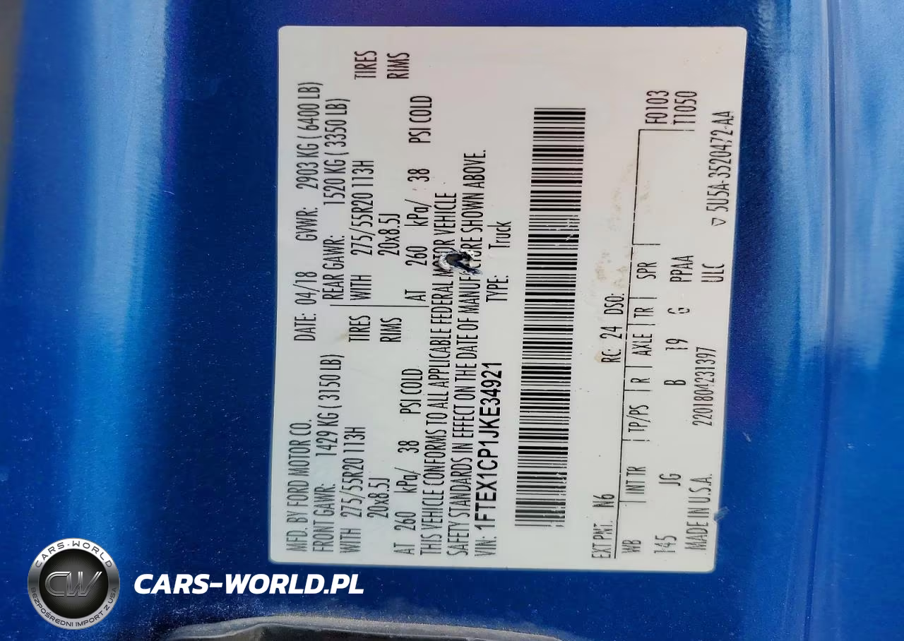 2018 Ford F150 Super Cab VIN:1FTEX1CP1JKE34921 - 13