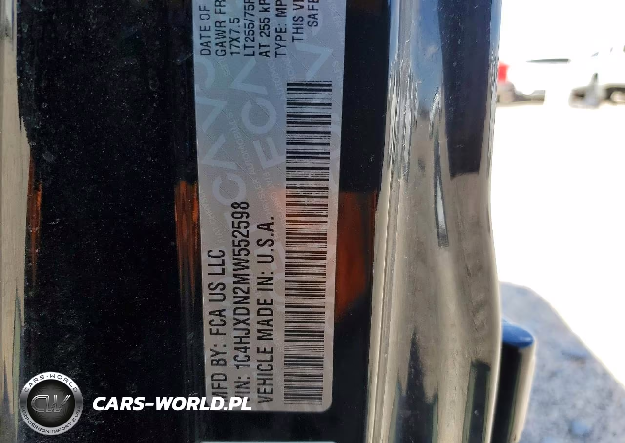 2021 Jeep Wrangler Unlimited Sport VIN:1C4HJXDN2MW552598 - 13