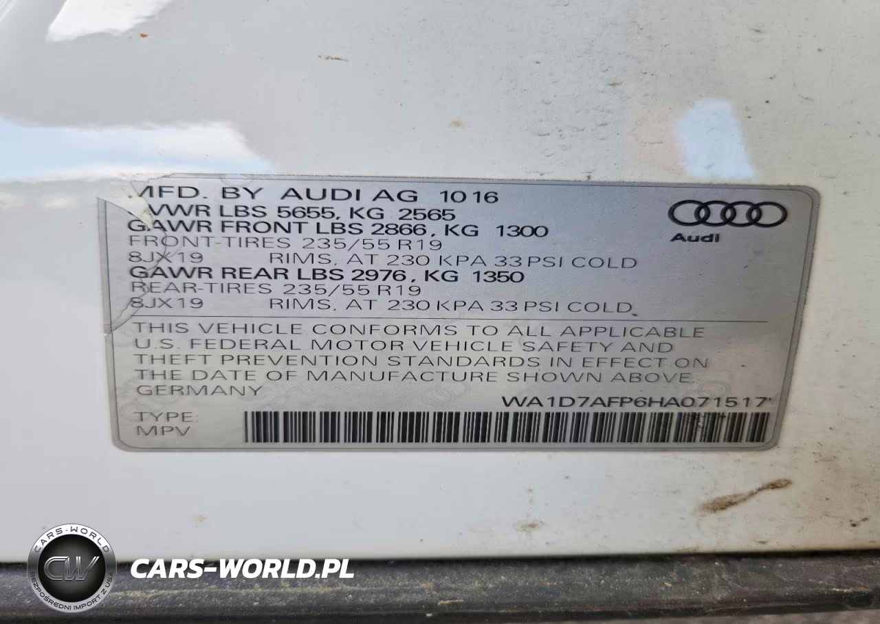 2017 Audi Q5 3.0T Premium Plus VIN:WA1D7AFP6HA071517 - 13