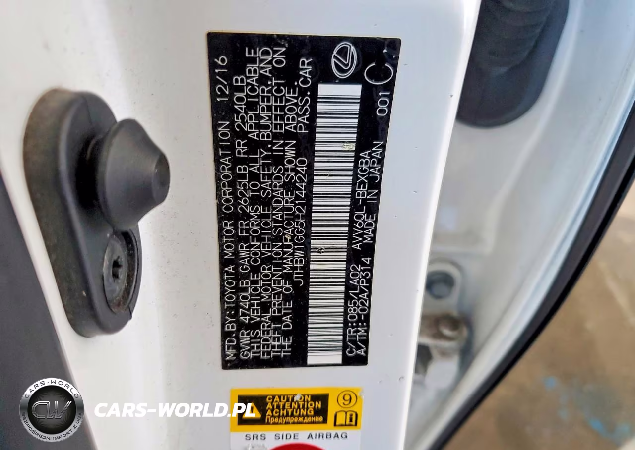 2017 Lexus Es 300H VIN:JTHBW1GG5H2144240 - 12
