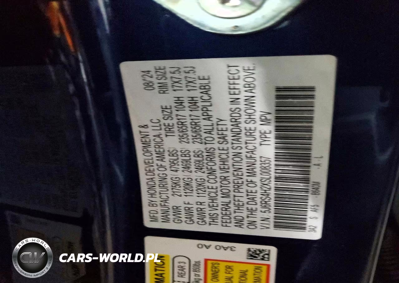 2025 Honda Cr-V Lx VIN:5J6RS4H2XSL008357 - 13