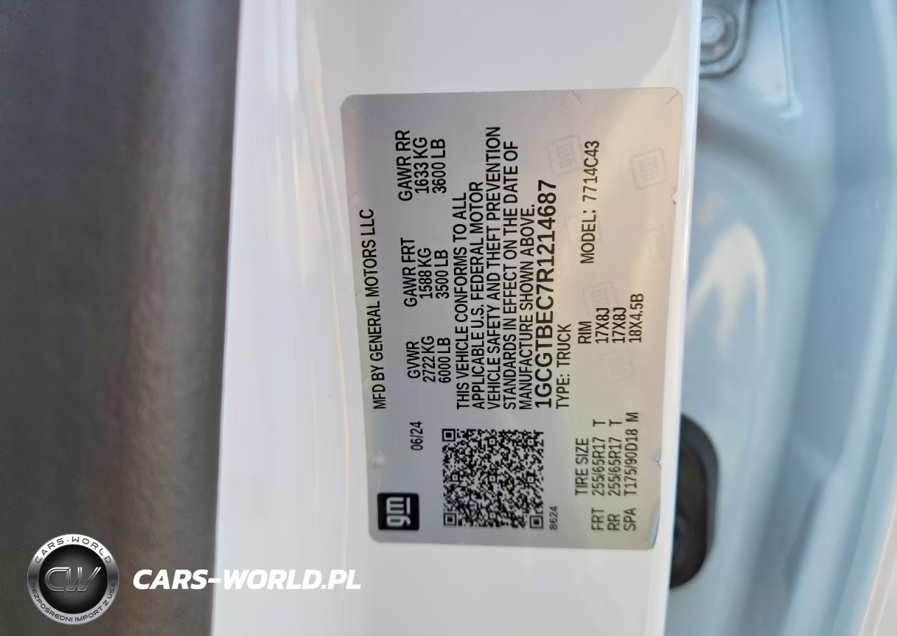 2024 Chev Colorado VIN:1GCGTBEC7R1214687 - 12