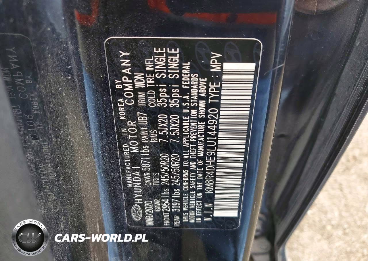 2020 Hyundai Palisade Sel VIN:KM8R4DHE9LU144920 - 13