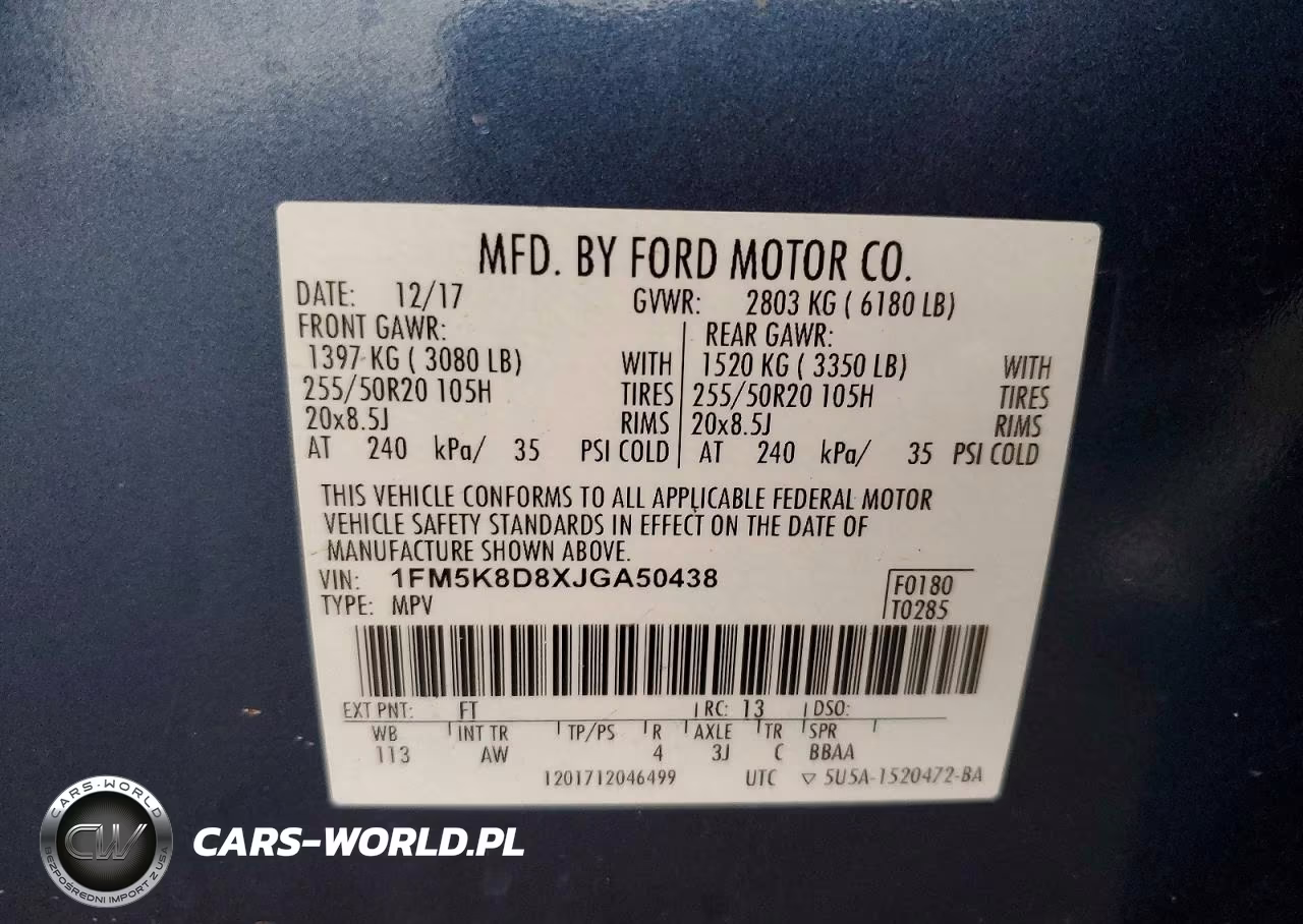 2018 Ford Explorer Xlt VIN:1FM5K8D8XJGA50438 - 14