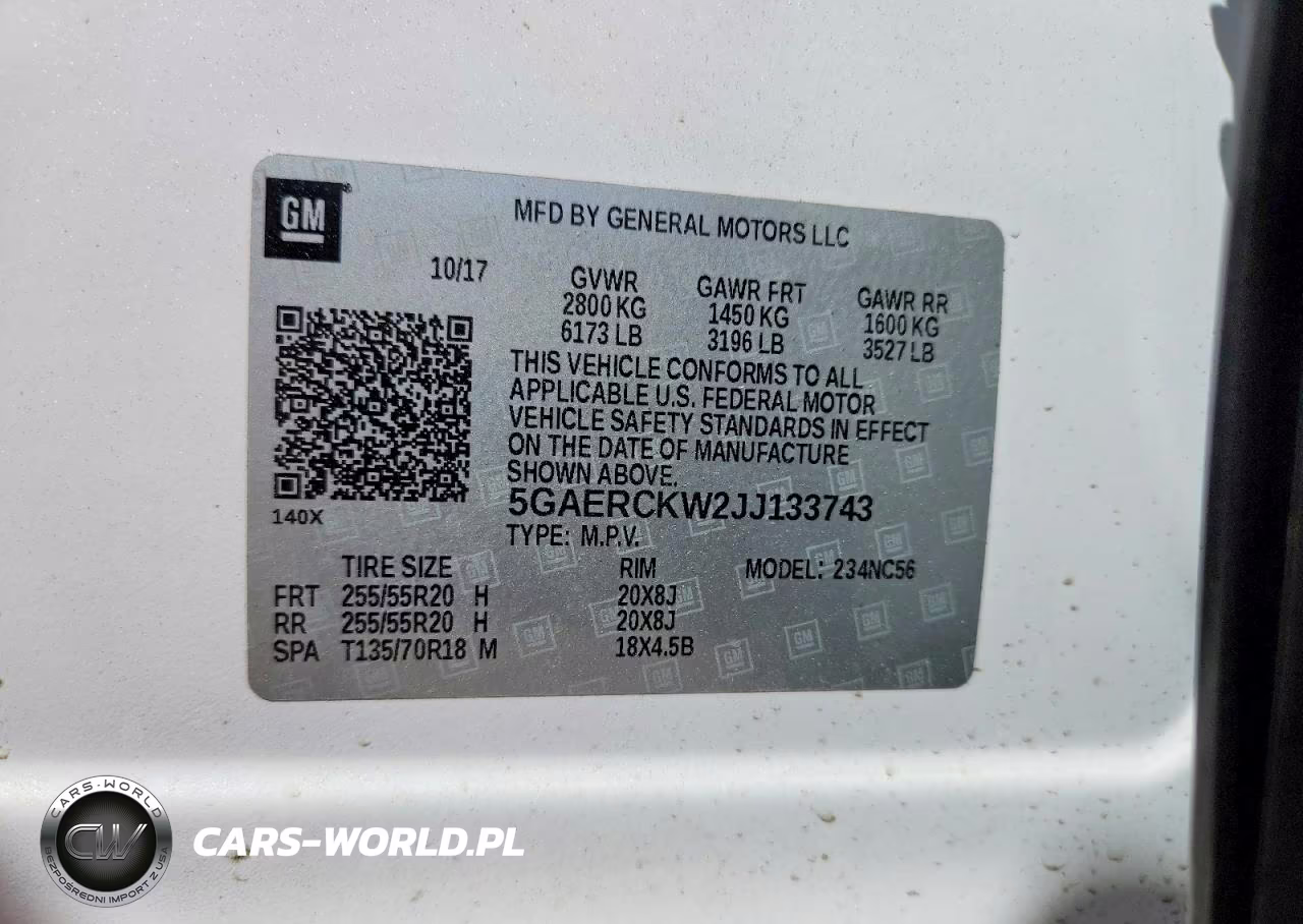2018 Buick Enclave Premium VIN:5GAERCKW2JJ133743 - 14