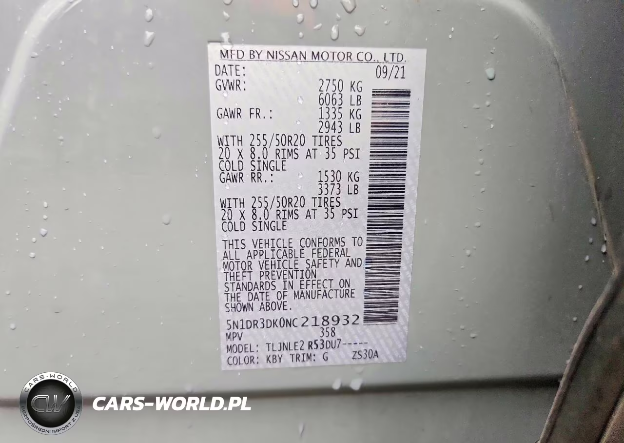 2022 Nissan Pathfinder Platinum VIN:5N1DR3DK0NC218932 - 12