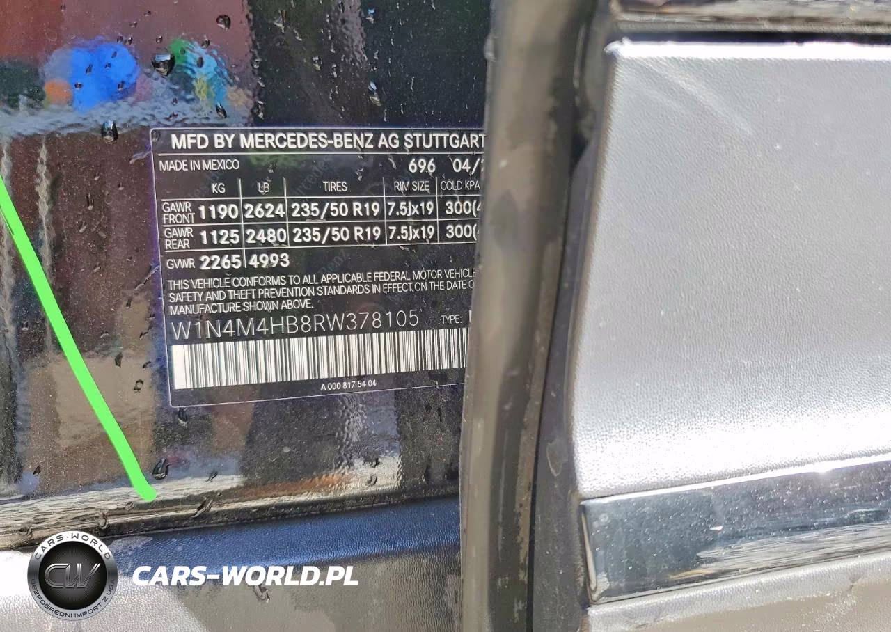 2024 Mercedes-Benz Glb 250 4Matic VIN:W1N4M4HB8RW378105 - 13