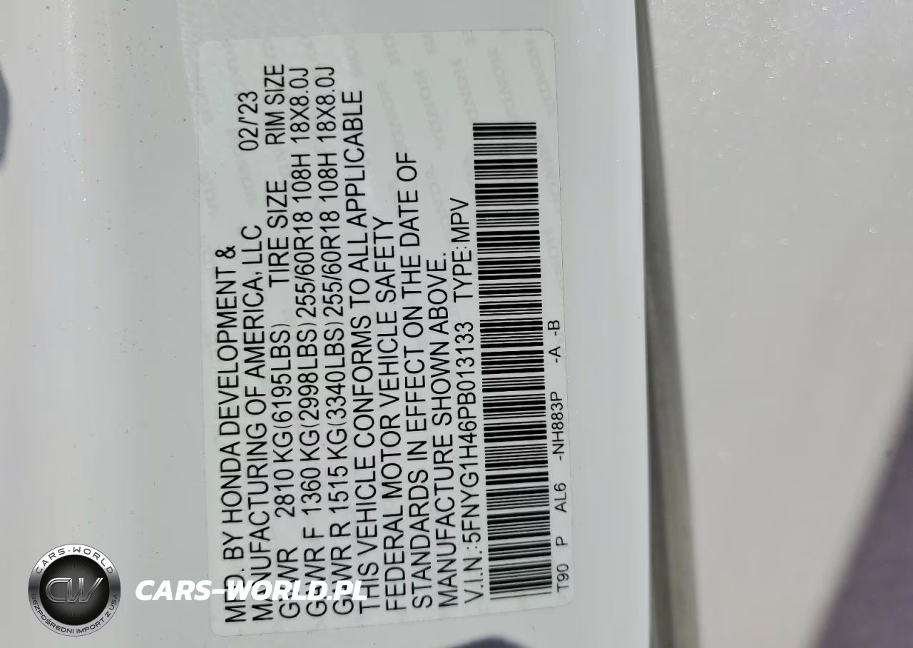 2023 Honda Pilot Exl VIN:5FNYG1H46PB013133 - 14