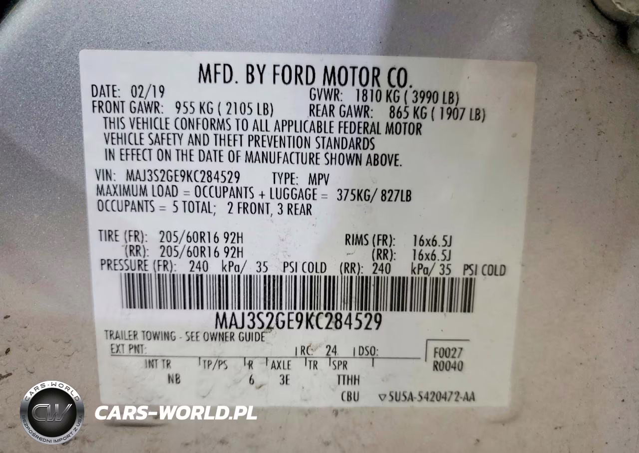 2019 Ford Ecosport Se VIN:MAJ3S2GE9KC284529 - 14