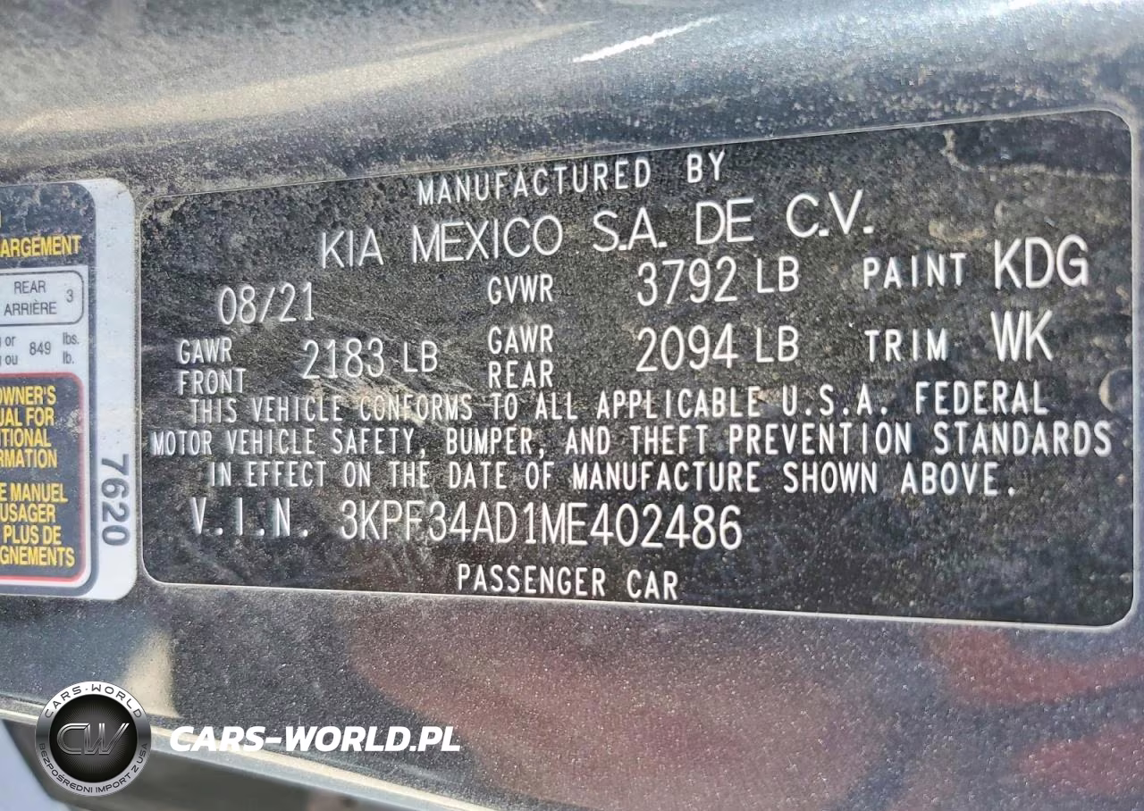 2021 Kia Forte Gt-Line VIN:3KPF34AD1ME402486 - 13