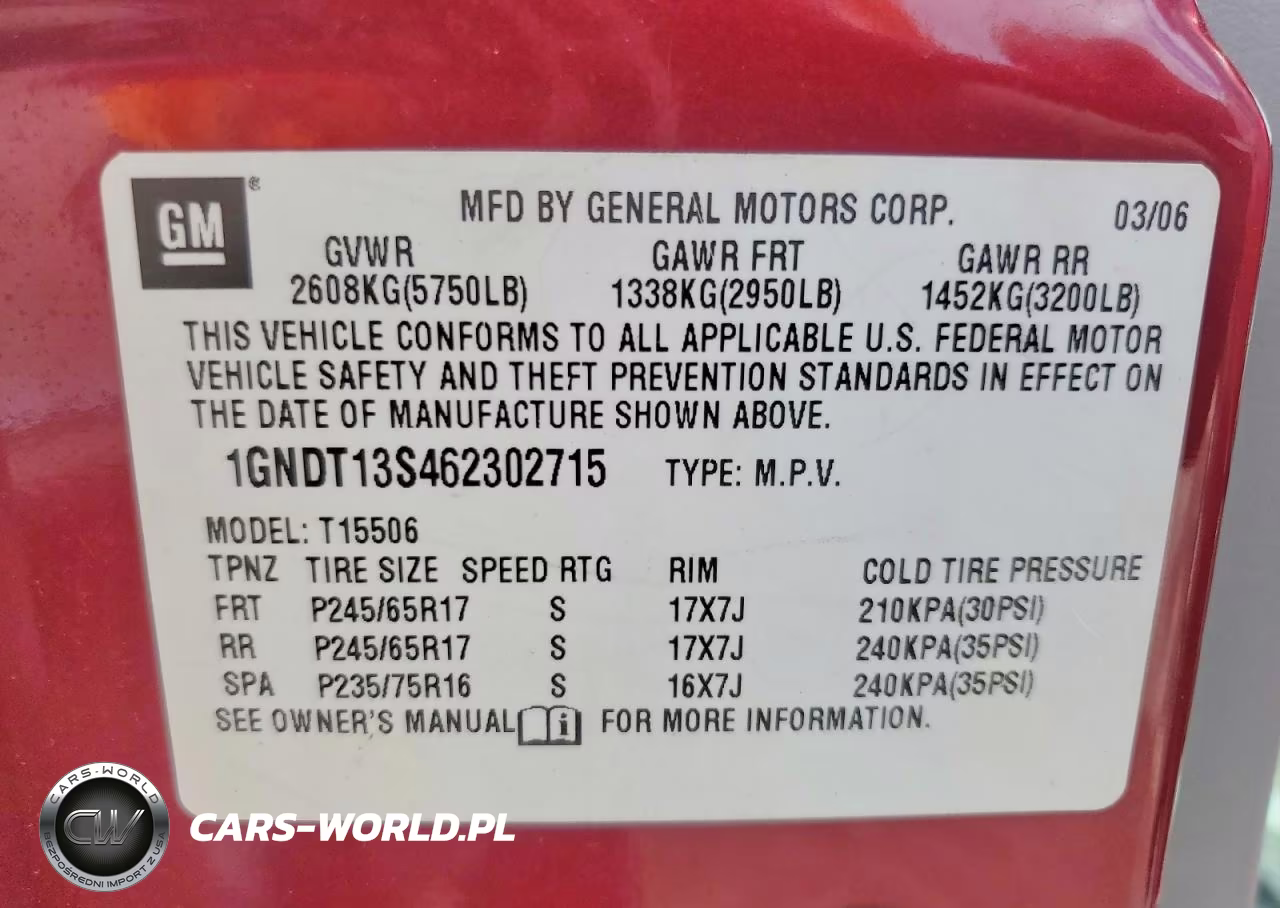 2006 Chevrolet Trailblazer Ls VIN:1GNDT13S462302715 - 13