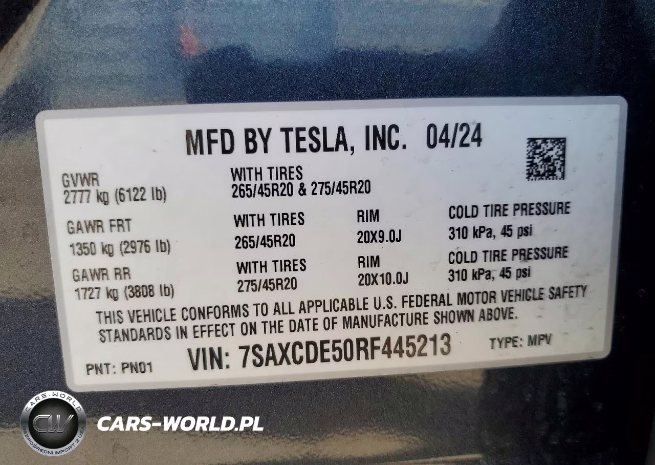 2024 Tesla Model X VIN:7SAXCDE50RF445213 - 13