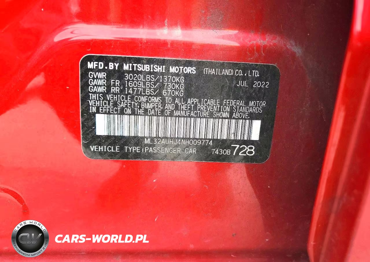 2022 Mitsubishi Mirage Es VIN:ML32AUHJ4NH009774 - 13