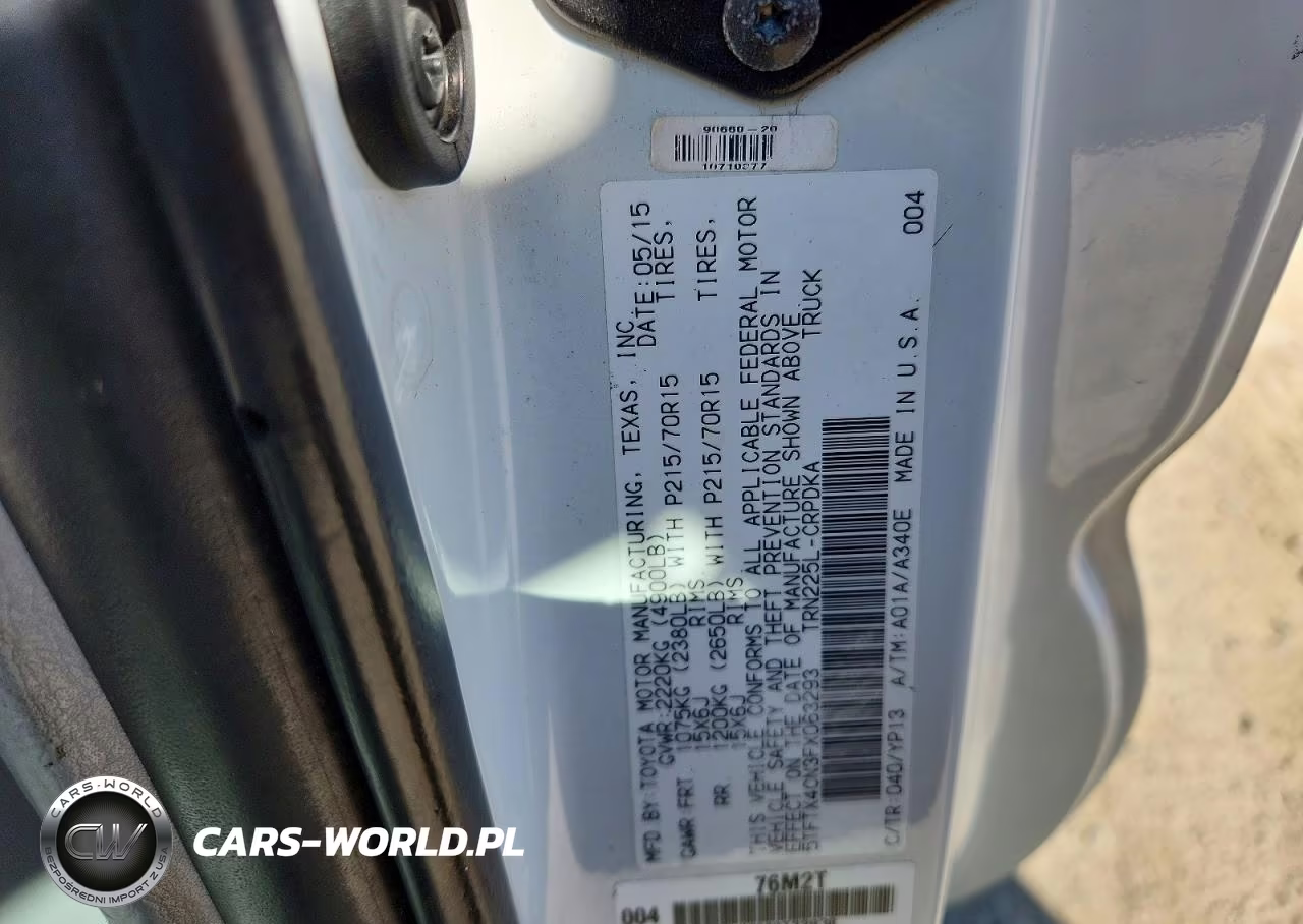 2015 Toyota Tacoma Access Cab VIN:5TFTX4CN3FX063293 - 13