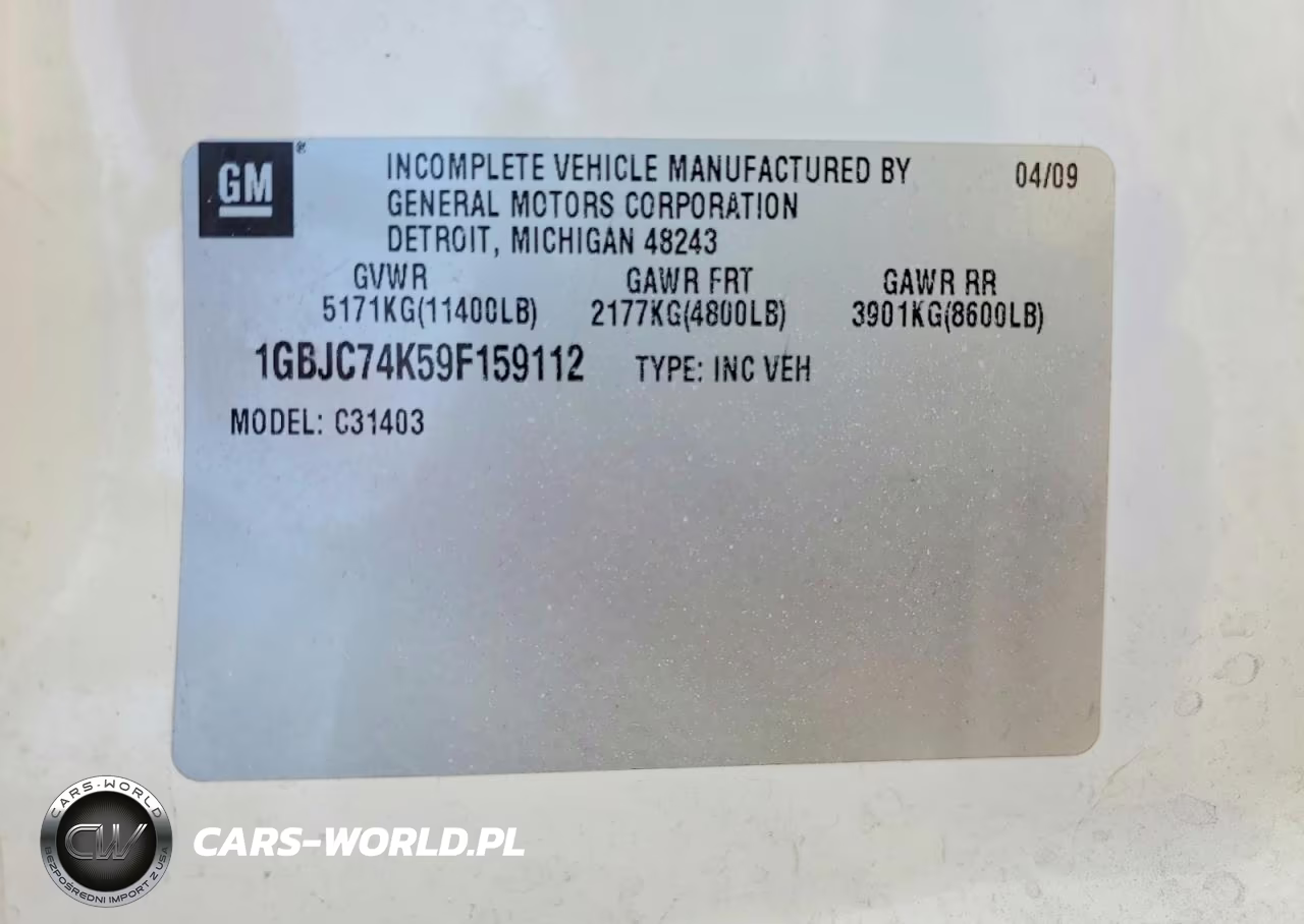 2009 Chevrolet Silverado C3500 VIN:1GBJC74K59F159112 - 13