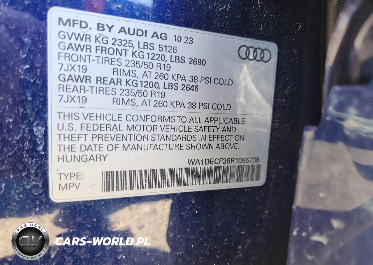 2024 Audi Q3 Premium S Line 45 VIN:WA1DECF38R1055738 - 13