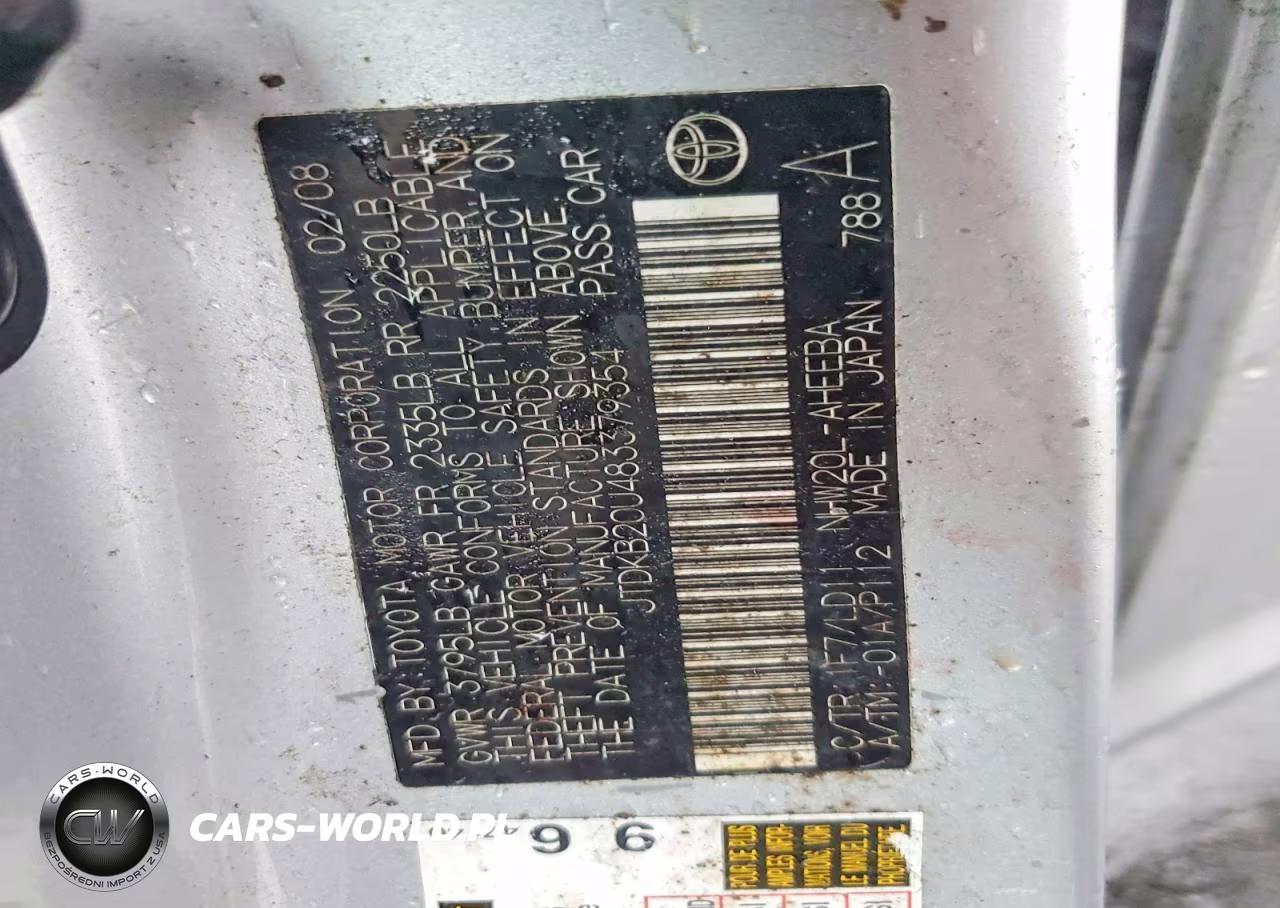 2008 Toyota Prius Standard VIN:JTDKB20U483379354 - 12