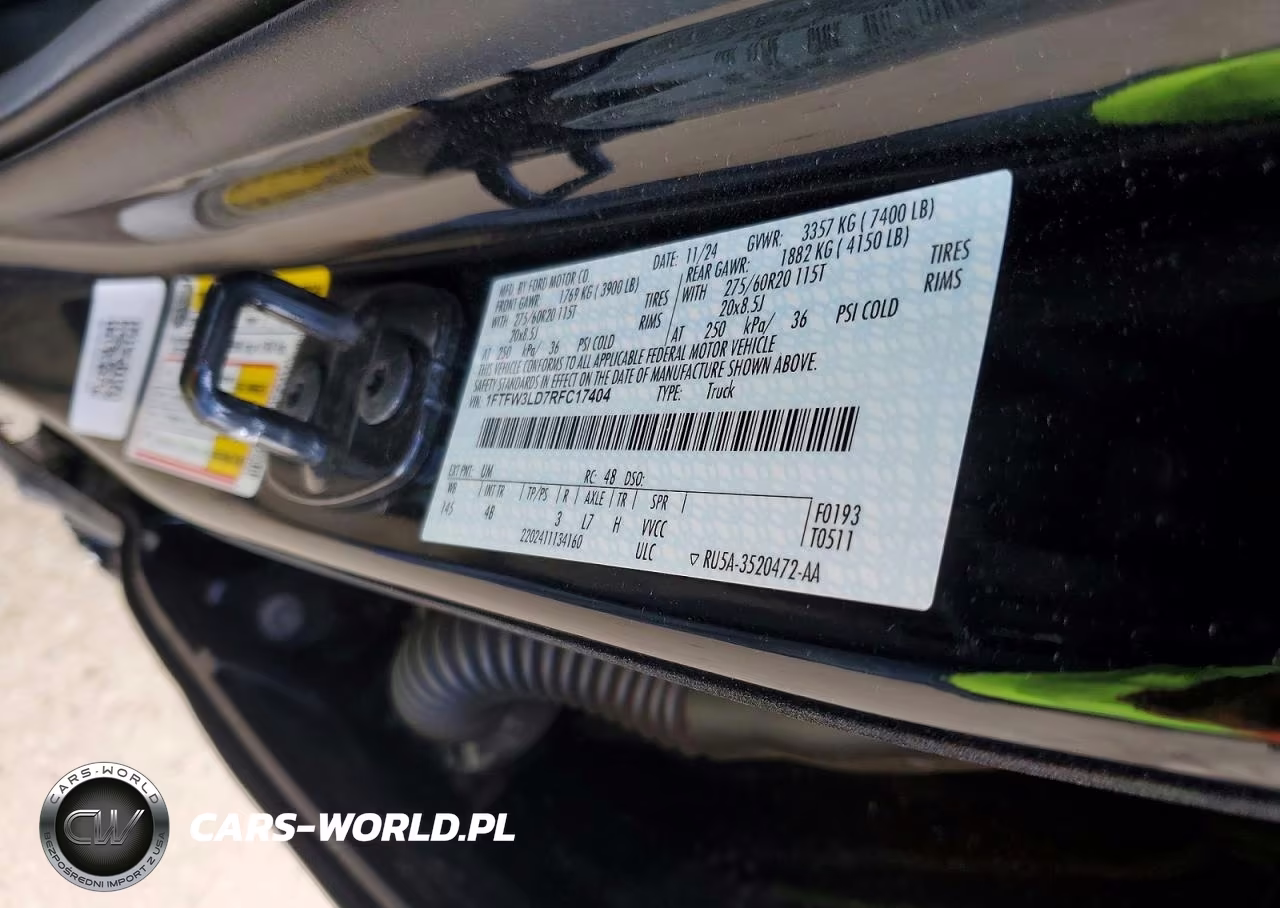 2024 Ford F150 Xlt VIN:1FTFW3LD7RFC17404 - 12