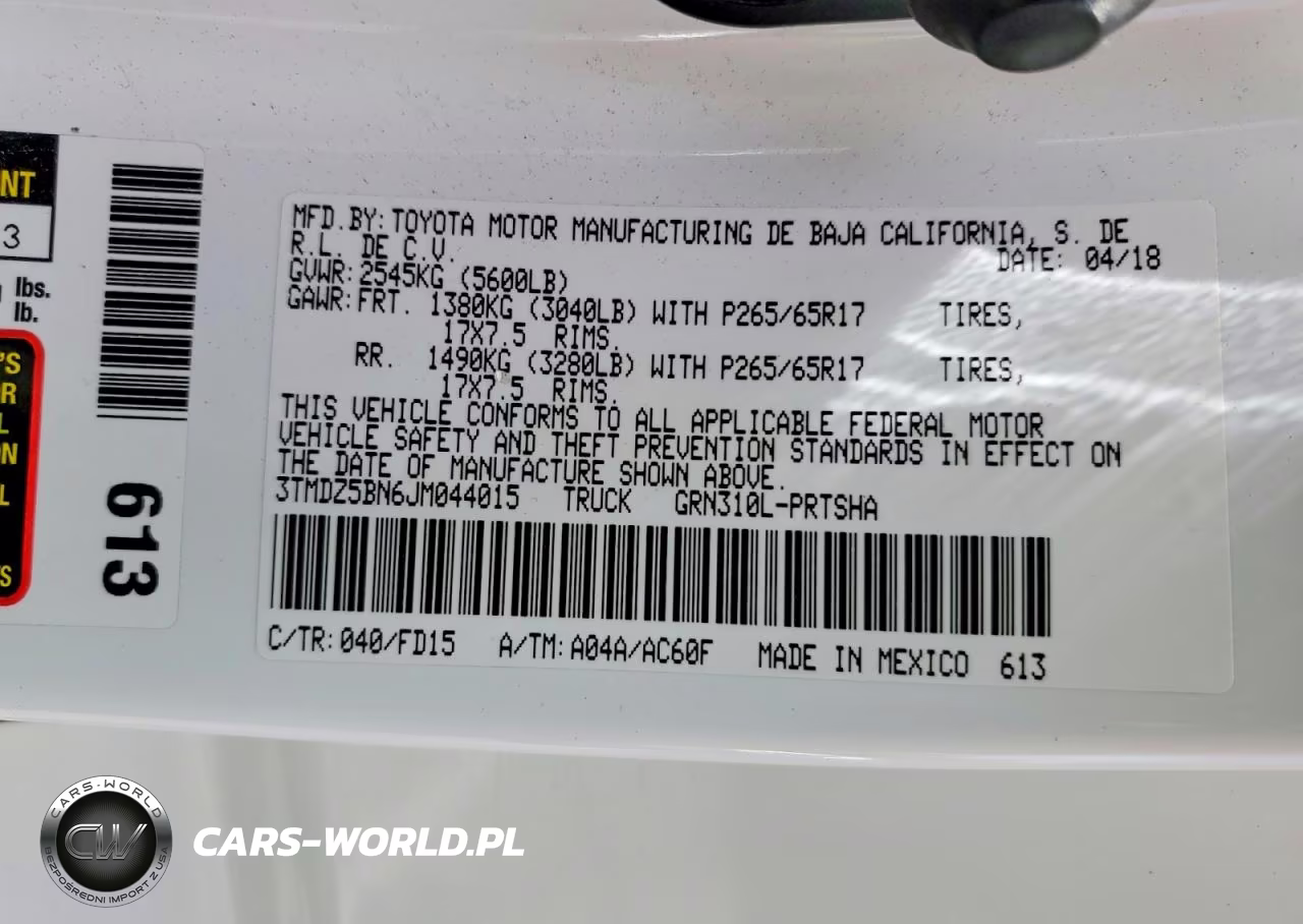 2018 Toyota Tacoma Trd Sport VIN:3TMDZ5BN6JM044015 - 12