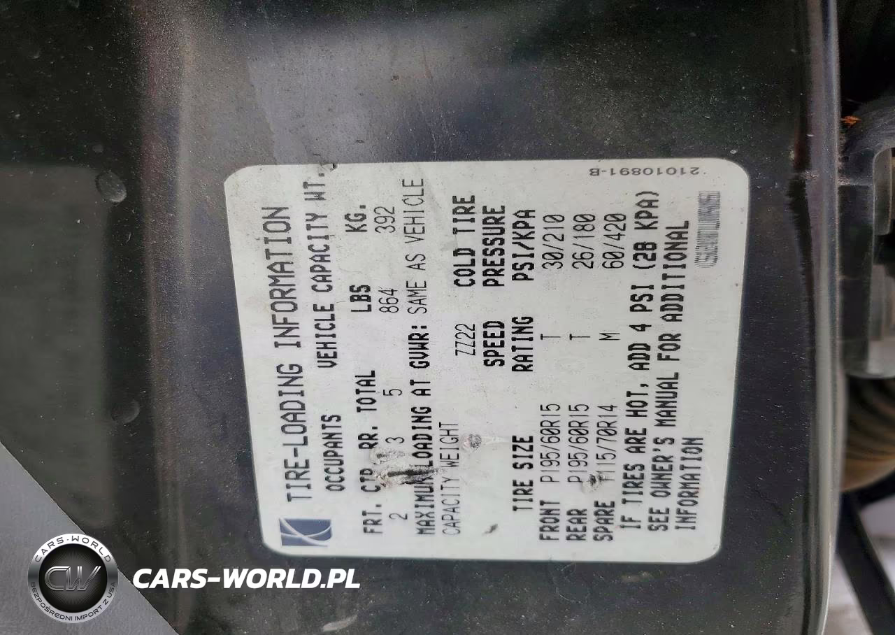 1995 Saturn Sl2 VIN:1G8ZK5275SZ381569 - 12