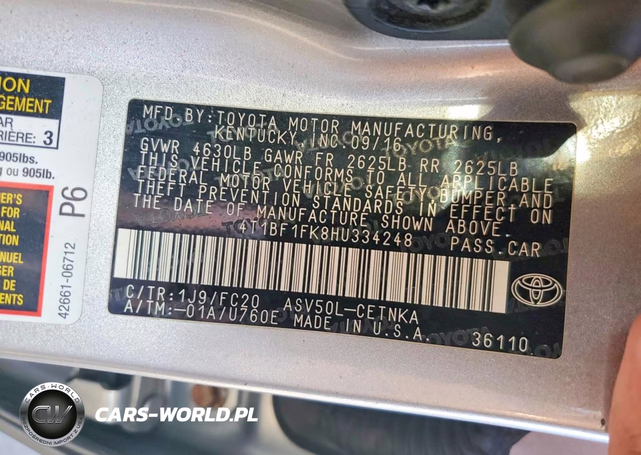 2017 Toyota Camry Le VIN:4T1BF1FK8HU334248 - 13